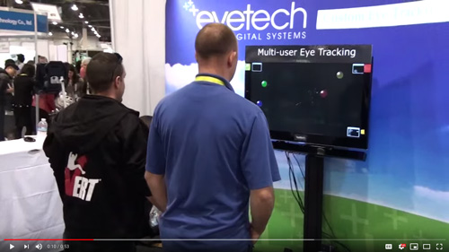 CES 2015 1st Multi-User Eye Tracking TV Display
